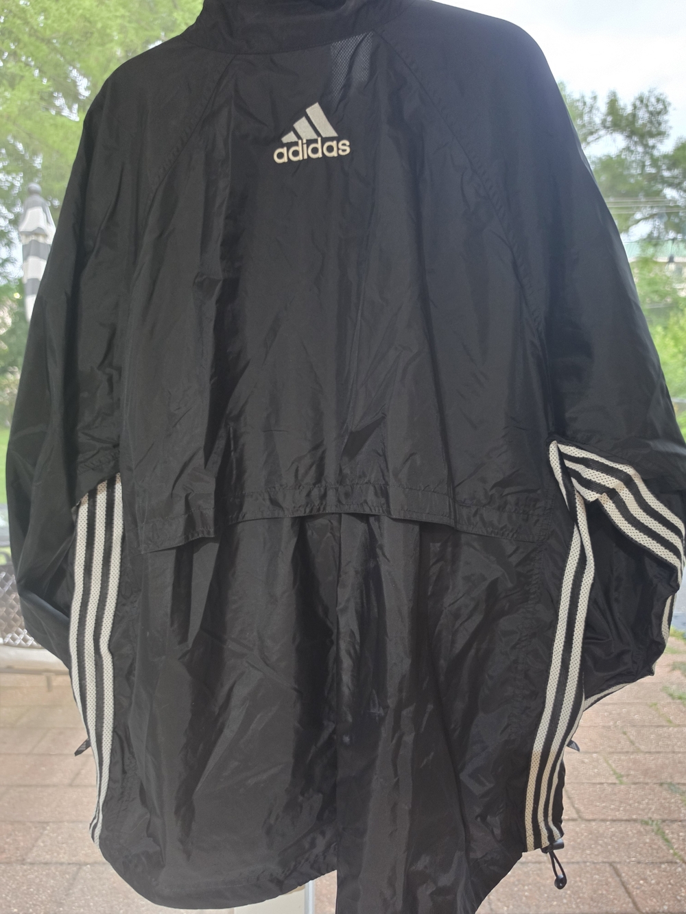 Adidas Men's Black Windbreaker Jacket